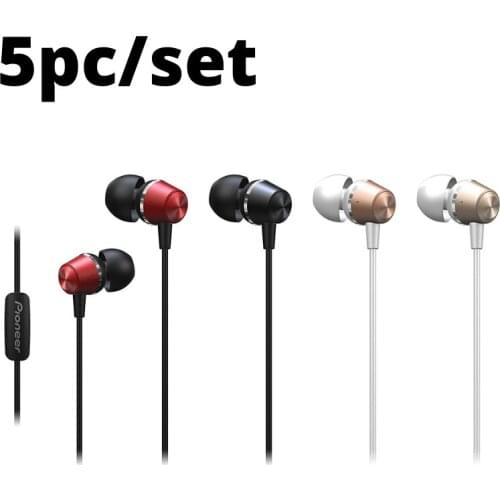 Pioneer SE-QL2T(G) intraural headphones (aluminum body, headphones, Control Panel, microphone/hands-free, light