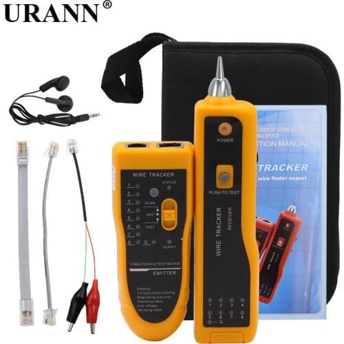 URANN Cable Line Locator Portable Wire Tracker Cable Tester Finder Network Cable Testing RJ11 RJ45 BNC Cable Line