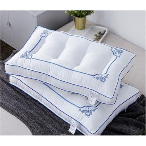 UBRUSH Manufacturer Direct Cotton Pillow Core Neck Pillow Bread Lattice niu hua Feather Velvet Health Care Can Be Washed Pillows