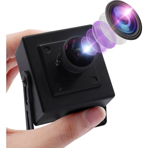 ELP Wide Angle 8MP USB Video Camera Sony IMX179 3264X2448 Mini Box Webcam with 170 Degree Fisheye Lens
