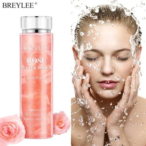 BREYLEE Rose Water Toner Hyaluronic Acid Nicotinamide Deep Moisturizing Hydrating Skin Repair Anti Wrinkle Serum 200ml Skin Care
