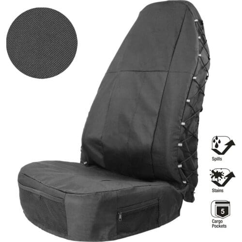 Universal Car Front Seat Covers 2 Pack Outdoor Parts Personal Adjustable with Seat Back Organizer Car Accessories for TIROL