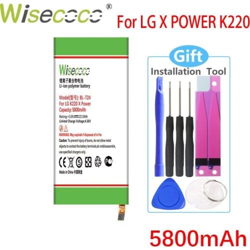 Wisecoco BL-T24 5800mAh New Battery For LG K220 X Power K220ds K220dsk K220dsz K220y K220z Ls755 Phone High Quality