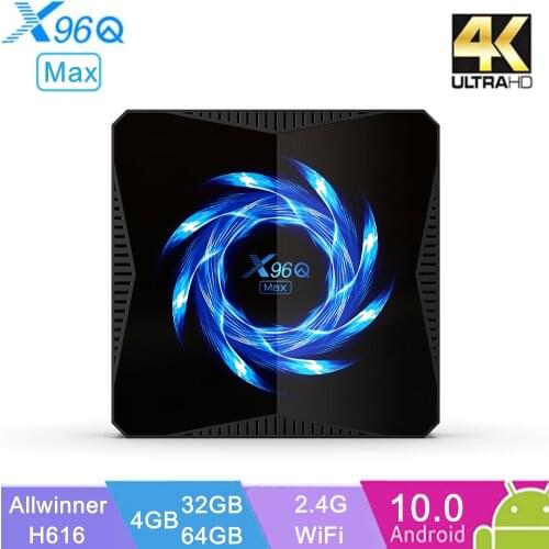 X96Q MAX Smart TV Box Android 10 6K Bluetooth 5.0 2.4G 5G Dual wifi Google Voice Assistant Player 4K Youtube Media TVBOX X96 BOX