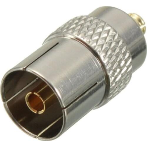 2pcs MCX Male Plug To IEC DVB-T TV Female Adapter for RTL2832U R820T TV Tuner