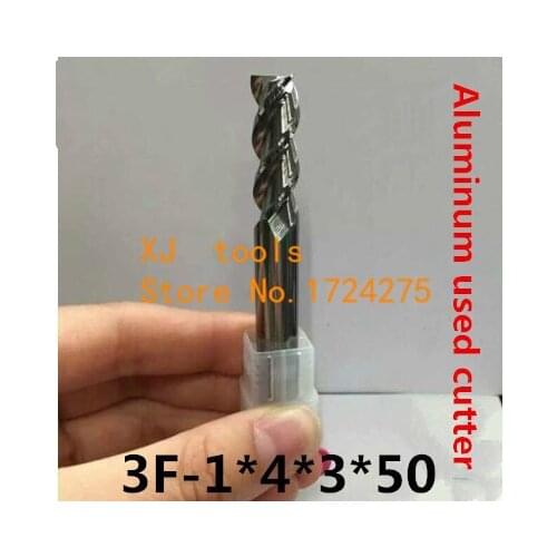 3F-1.0*4*3*50MM alloy aluminum milling cutter, carbide aluminum milling cutter,CNC End milling cutter ,CNC Milling pin tool