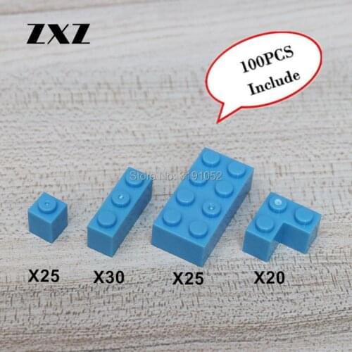 4 Models Self-Locking Bricks 1 x 1 1 x 3 2 x 4 2 + 1 Plastic Building Blocks 3001 3005 3622 100Pcs/lot