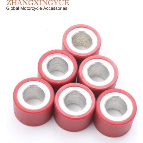 6PC Scooter Racing Variator Roller 7g Weights Set for Honda SH125 NES PCX Pantheon Spacy 125cc 4-stroke