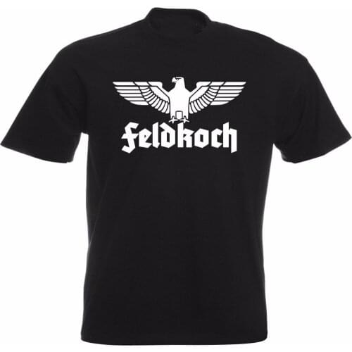 Brand New 2019 Summer Mens Short Sleeve Cool Casual German Eagle Feld Koch T-Shirt Casual Fashion for Men Clothing