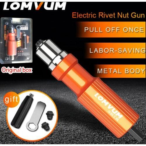 Rivet Nut Tool Adaptor Cordless Drill Adapter Rivet Nut Gun Electrical Rivet Drill Riveting Machine