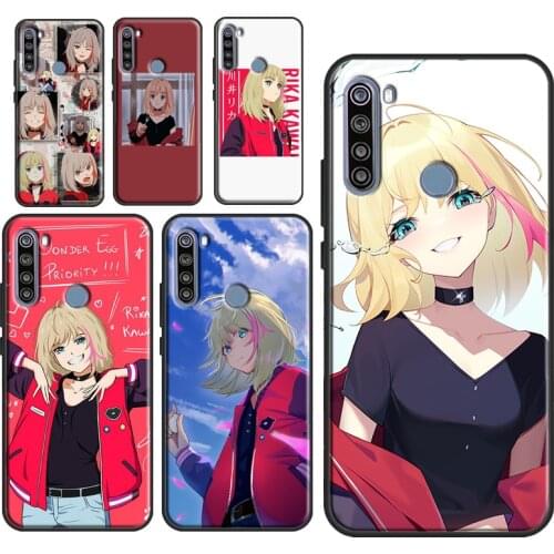 Rika Kawai Wonder Egg Priority Case For Xiaomi Redmi Note 10 9 Pro Case For Redmi Note 8 7 Pro 8T 9S 9A 9C 9T Cover Funda
