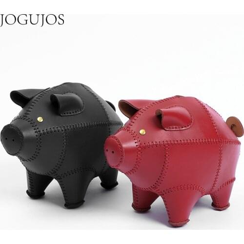 JOGUJOS Cute Pig Design Coin Purse 2021 Purse Women New Trend Money Storage Bag Girls Genuine Leather Wallet Coins Box Bags