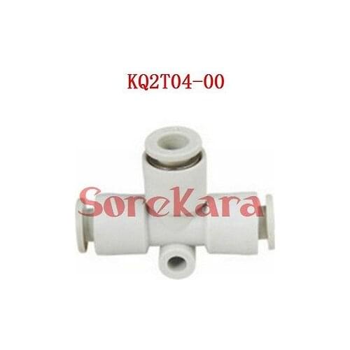 KQ2T04-00 Union Tee Fitting 4mm x 4mm Push In One-Touch Fitting KQ2T0400 SMC Type