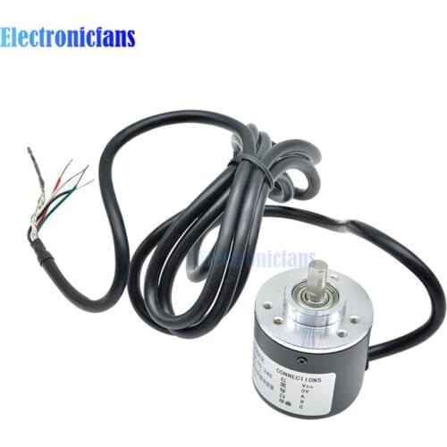 Encoder 600 P / R Photoelectric Incremental Rotary 5-24V AB Two Phases 6mm Shaft Output 5-24V