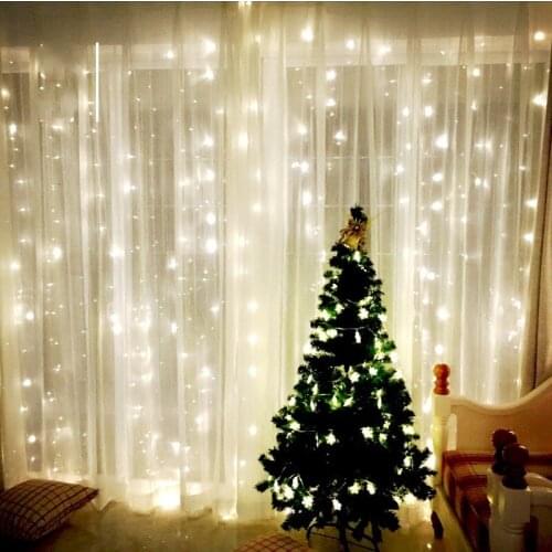 300leds fairy string icicle led curtain light Xmas Christmas Wedding garden party window decor 220V 3M*3M-5 colors optional