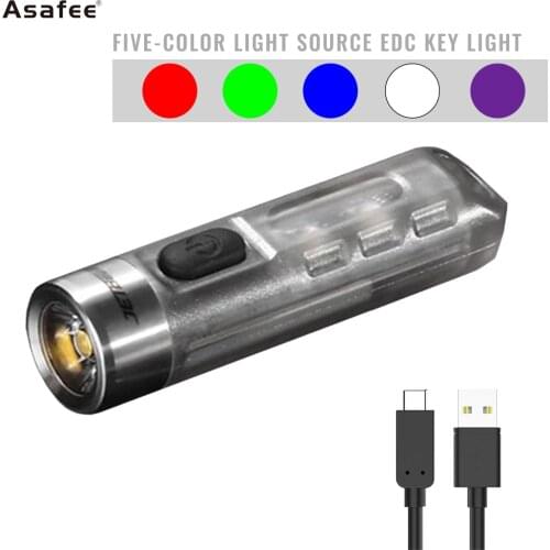 Jetbeam Flashlight Led Flashlight IPX8 XP-G3 Mini Portable flashlight 500 lumens LED for Outdoor Camping Built-in Li-ion Battery