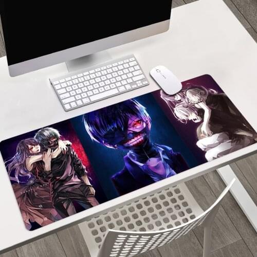 Anime Mousepad Tokyo Ghoul Diy Mouse Pads Gamer Rug Gaming Mouse Pad Xxl Non-slip Mat Pc Gamer Complete Deskpad Mausepad Deskmat