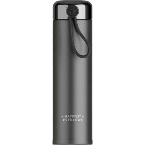 Creative Star Thermos Water Cup 304 Stainless Steel Light Luxury Bottle Silica Gel Rope Portable Couple Cup Thermos Bottle