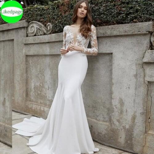 Атласные свадебные платья Likedpage China At AliExpress