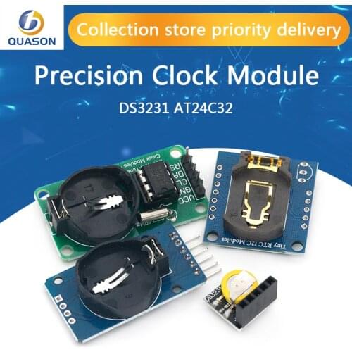 DS3231 AT24C32 IIC Module Precision Clock Module DS3231SN Memory module DS3231 mini module Real Time 3.3V/5V For Raspberry Pi