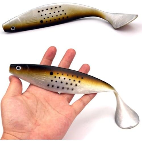 New 75g 25cm Fishing Bait 4colors Saltwater Soft Fishing Lure Iscas Artificial Pesca Striped Bass, Bluefish, Sea Bass