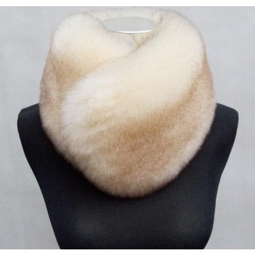 New winter faux fox fur collar fox fur ring neck warmer multi color fur ring