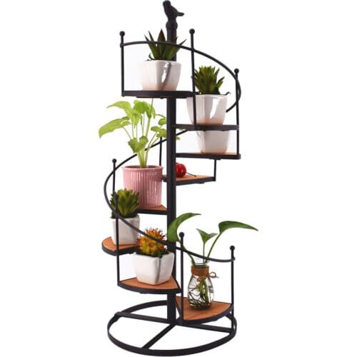 European Retro Wrought Iron Candle Holder Snack Holder Shop Home Decorations Rotating Stairs Desktop Decoration Rotating