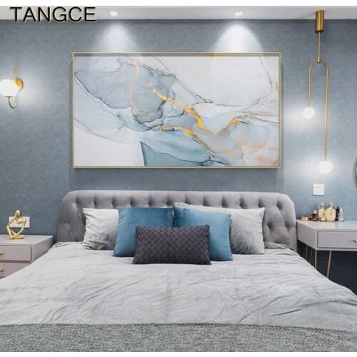 Marble Texture Posters Abstract Pink Blue Wall Art Prints Nordic Ink Canvas Painting Modern Minimalism Home Decorative Pictures