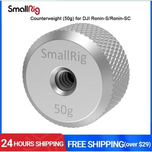 SmallRig Counterweight (50g) With 1/4 Threaded Hole For DJI Ronin-S/Ronin-SC and Zhiyun-Tech Gimbal Stabilizers-2459