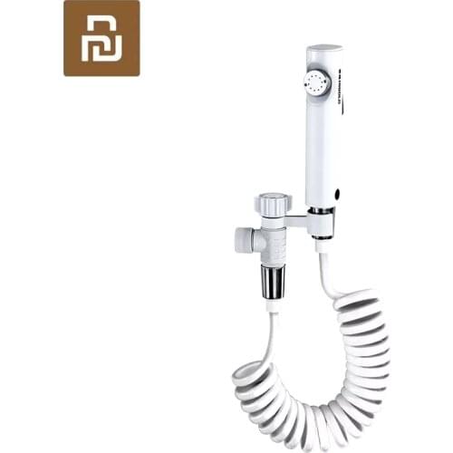 Youpin HIGOLD Handheld Spray Gun Set Toilet Pressurized Flusher 2M Telescopic Tube Multipurpose Spraying Washing Tools for Home