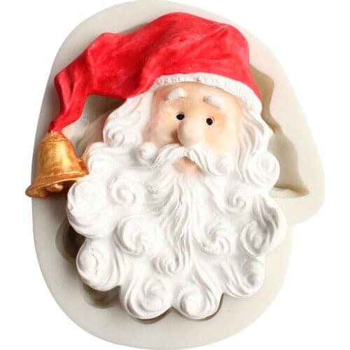 Santa Silicone Mold DIY Fondant, Clay, Plaster, Aroma Wax, Resin, Decoration Baking Accessories Utensil