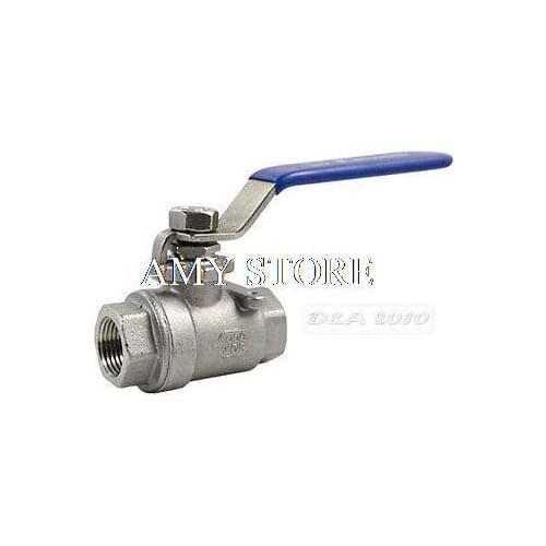1/4" Female BSPP 304 Stainless Steel Full Port Ball Valve Vinyl Handle WOG1000