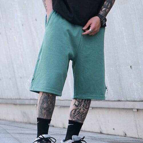 2020 New Arrival Hot Sale Top Fashion Mid Pockets Short Elastic Waist Solid Loose Shorts Men Summer Pants Youth Knitted Cotton