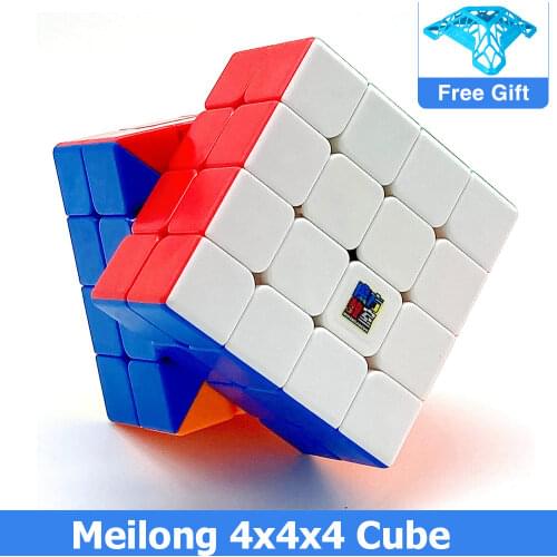 Moyu Meilong 4x4 Cubing Speed Magic Puzzle Strickerless 4x4x4 Neo Cubo Magico 59mm Mini Size Frosted Surface Toys for Children