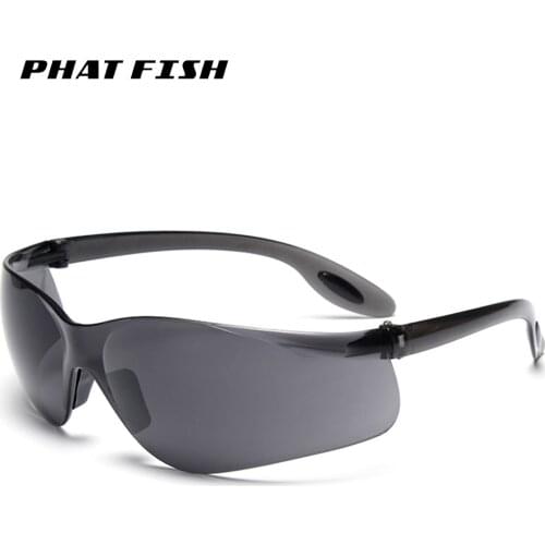 PHAT FISH Polarized Sunglasses Anti-Sand Windproof Night Vision Fishing Outdoor Goggles Sports Glasses