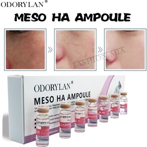5ml Hyaluronic Acid Mesotherapy Serum Pure Micro Molecular Collagen Meso Ampoule MTS Treatment for Whitening Anti-wrinkle Acne