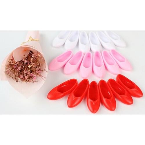 TOYZHIJIA New Ancient Flat Shoes High Quality Cute Mixed Style Colorful Platform Shoes For Doll Accessories Kids Gifts