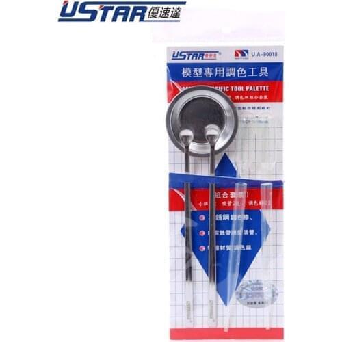 U-STAR UA90018 Painting Set 2 pcs Paint Stirrers 2 pcs Palettes 2 pcs Pipettes Hobby Painting Model Tools Accessory