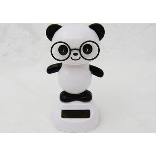 Car Ornaments Bobbleheads Panda Toys Lovely Swinging Shaking Head Dolls Auto Interior Accessory