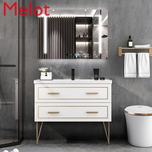 Smart mirror light luxury Jane O bathroom cabinet combination washbasin washbasin toilet Nordic wind wash desk