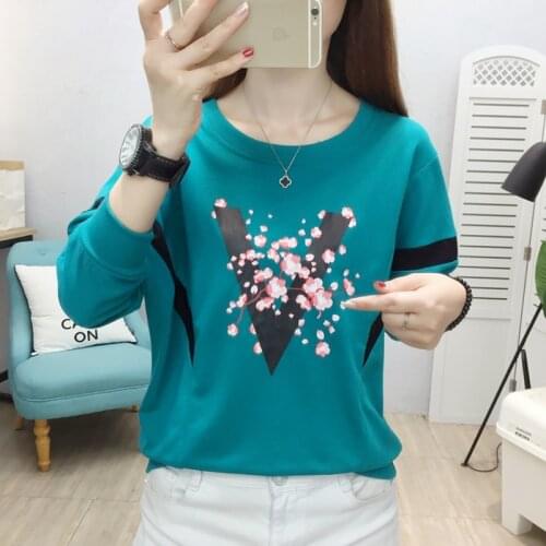 Sudaderas De Mujer 2021 Long Sleeve Pullovers Autumn Winter Print Sweatshirt Women Tops Graphic Loose Plus Size Womens Clothing