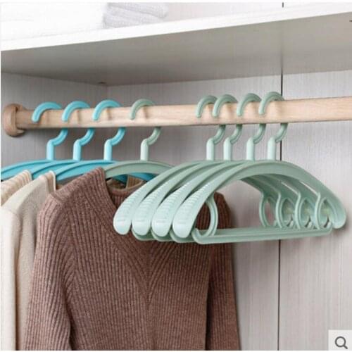 10pcs/lot 41cm Adult plastic multi-functional clothes rack wide shoulder thickened waterproof and anti-slip hanger