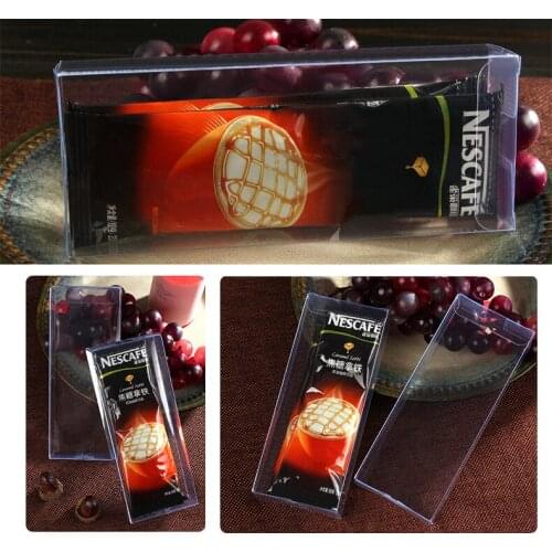 300pcs 3*6*15cm Wedding PVC Box Clear Gift Craft Cosmetic Display Box Small Jewelry Packing Holder Transparent Plastic Box