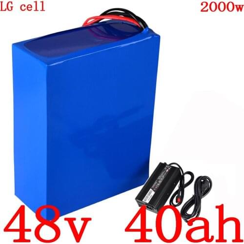 48V 1000W 1500W 2000W electric scooter battery 48V 40AH electric bike battery 48V 40AH Lithium ion battery use LG cell