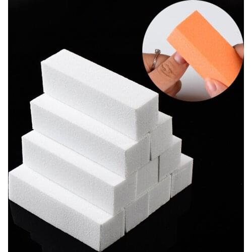 5/10/20Pcs Sponge Nail File White Sanding Buffer Block Nail Art Buffer Polish Blocks Pedicure Manicure Nail Art Tool
