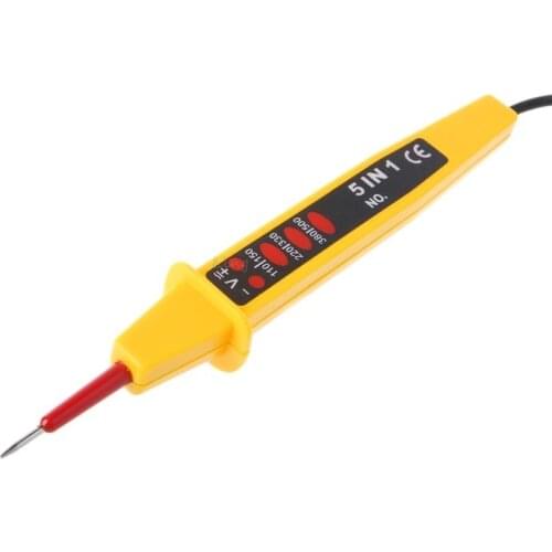 5 In 1 Tester Voltage AC DC 0-500V Auto Electrical Pen Detector Test Pencil L29K