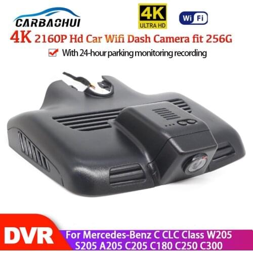 4K Car Wifi DVR Camera Dash Cam 24H Full HD 2160P Night Vision For Mercedes-Benz C CLC Class W205 S205 A205 C205 C180 C250 C300