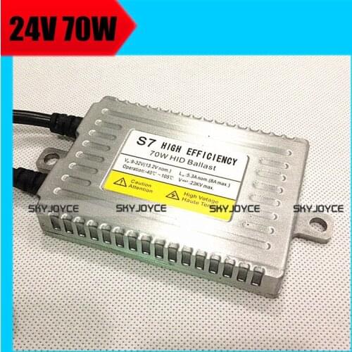 20X DHL 24V 70W hid ballast for all HID auto headlight bulbs H1 H3 H7 24V digital metal capacitor ballasts for truck van or suv
