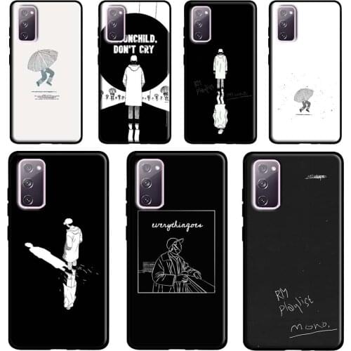KPOP RM Mono For Samsung Galaxy Note 20 Ultra Note 10 Plus S20 FE S8 S9 S10 Plus S21 Ultra Case Cover