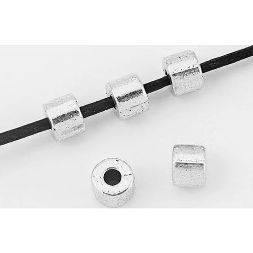 30PCS Round Spacers Beads For Jewelry Making Crafts Jewlery Diy Metal Spacer 2mm Hole Bead Bracelet Nacklace Accessories Finding